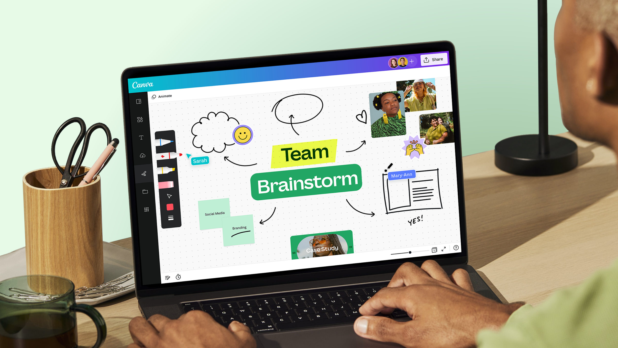 Sketch and draw with Canva